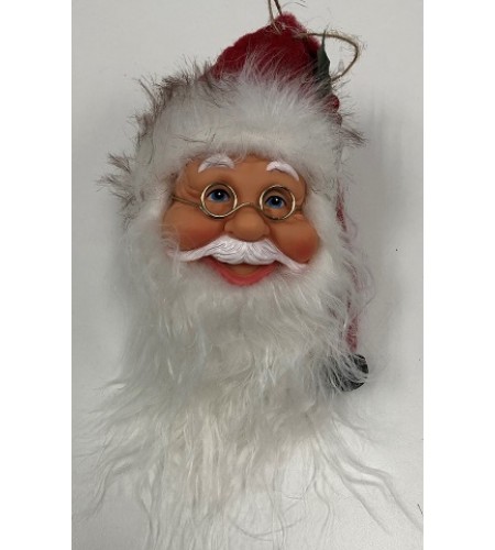 SANTA'S FACE HANGING 15CM  